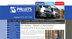 Desktop Screenshot of phpallets.co.uk